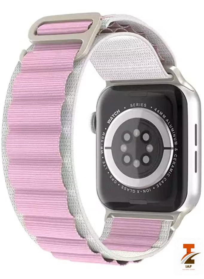 Apple Watch Alpine Loop Band 49mm/45mm/44mm Nylon Woven Sport Strap Compatible with iWatch Series 8/Ultra/7/SE/6/5/4/3/2/1