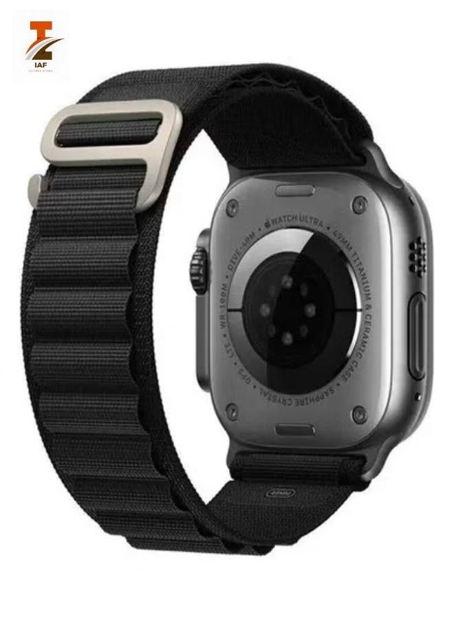 Alpine Loop Compatible With Watch Band 42mm 44mm 45mm 49mm Replacement Women Mens, Sport Braided Woven Polyester G-hook slides 8/7/6/5/4/3/2/26