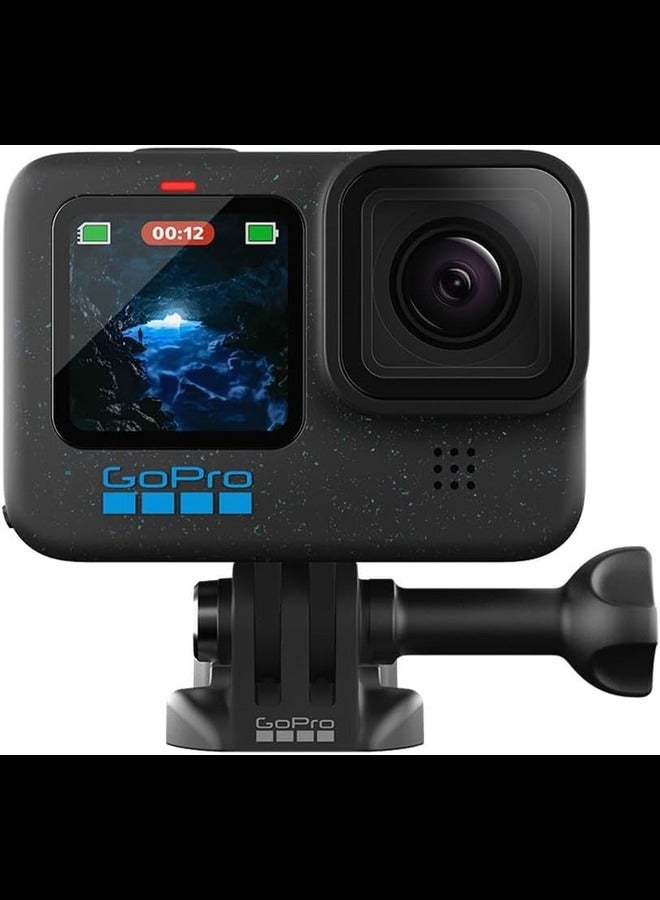 GoPro HERO12 Black Camera Bundle: Waterproof Action Cam with Go Pro Dual Battery Charger, & 2x GoPro Enduro Batteries, and 128GB Micro SD Card for Extended Adventure Recording