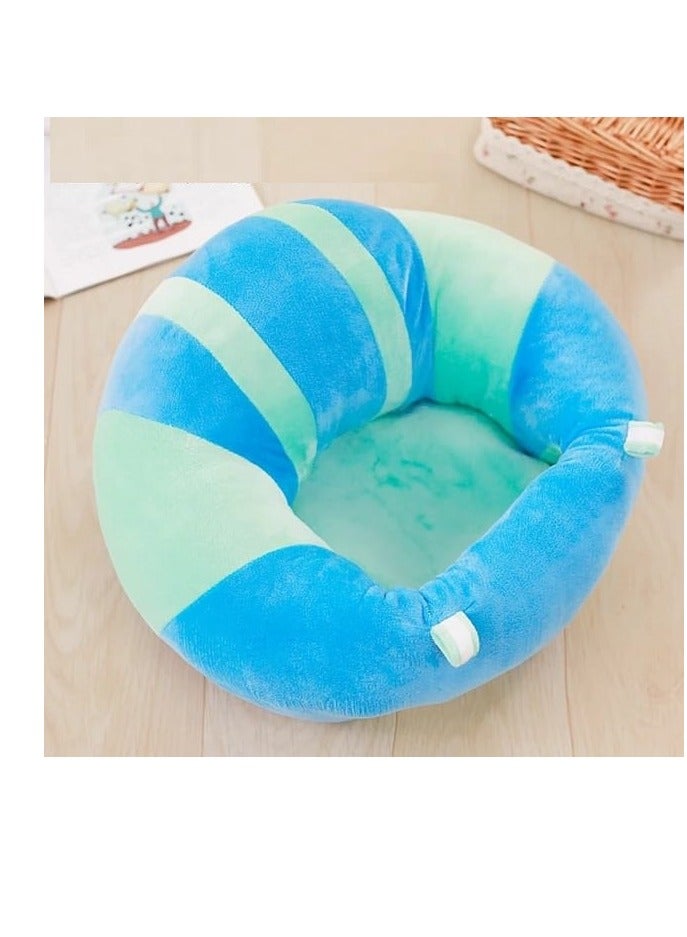 Plush Baby Seat Soft Stuffed Infant Learn Sit Sofa Chair Safe Baby Feeding Seat for Lunch Dinner Plush Educational Toys