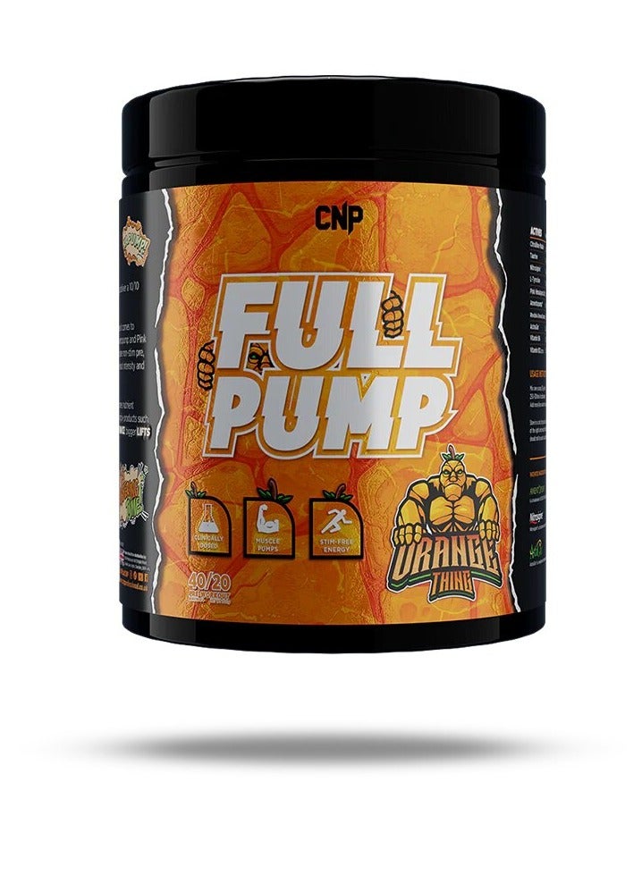 CNP, Full Pump, Pre Workout, 300g, Orange Thing, 40/20 Servings