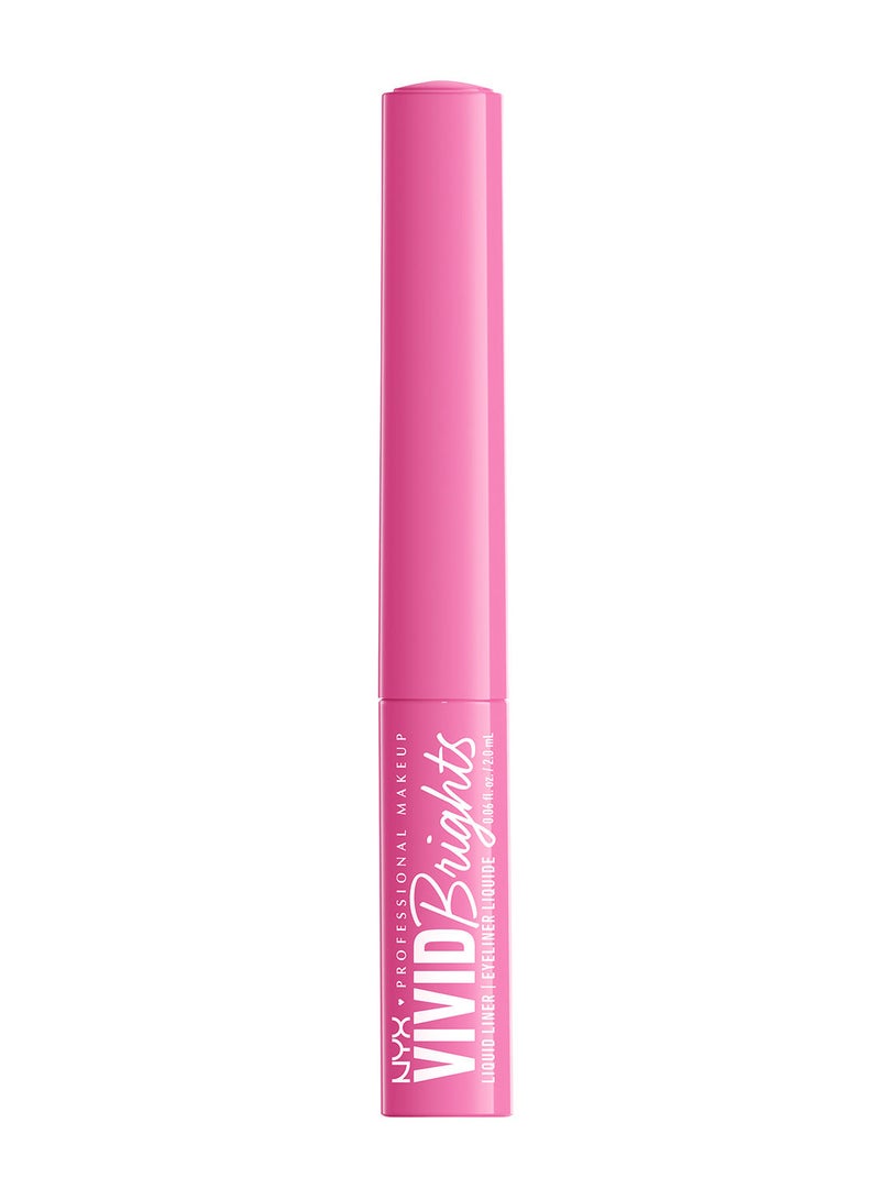 Vivid Brights Colored Liquid Eyeliner - Don't Pink Twice