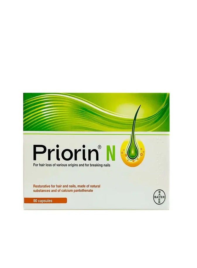 Priorin N Capsules, Hair Loss Supplement, Pack of 90's