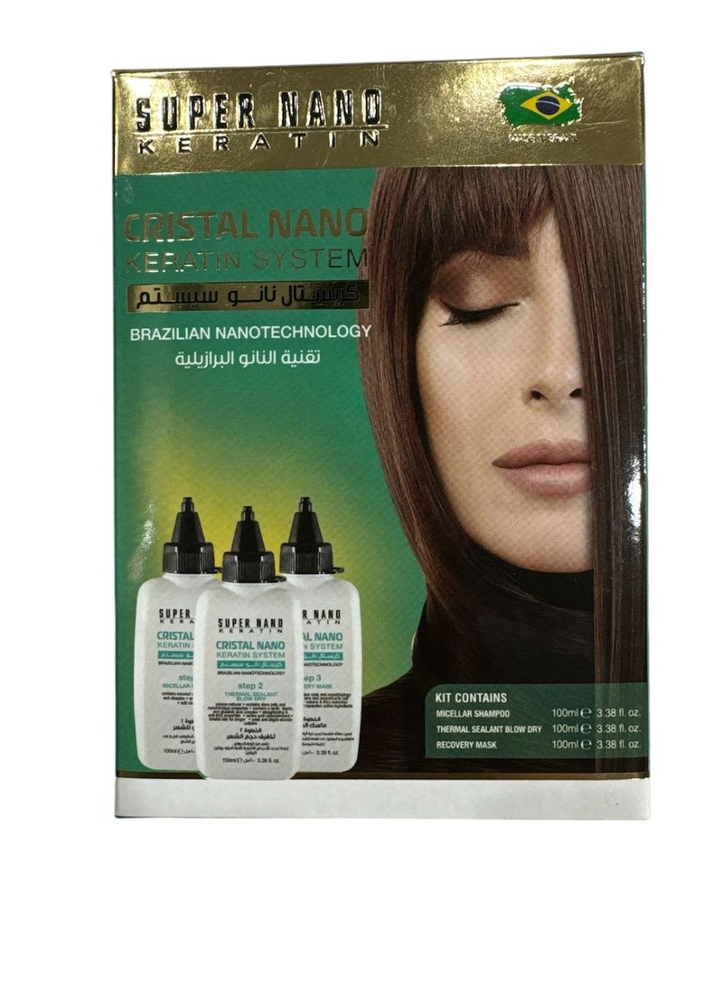 CRISTAL NANO KERATIN SYSTEM BRAZILIAN NANOTECHNOLOGY