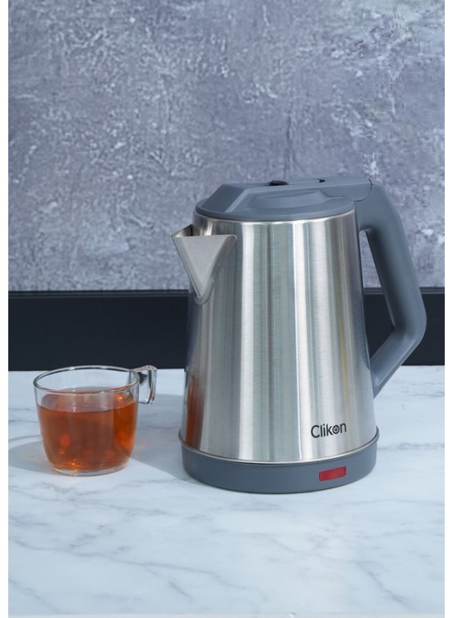 Stainless Steel Electric Kettle 2L Capacity Fast Boiling 2 L 1500 W CK5150 Silver/Black