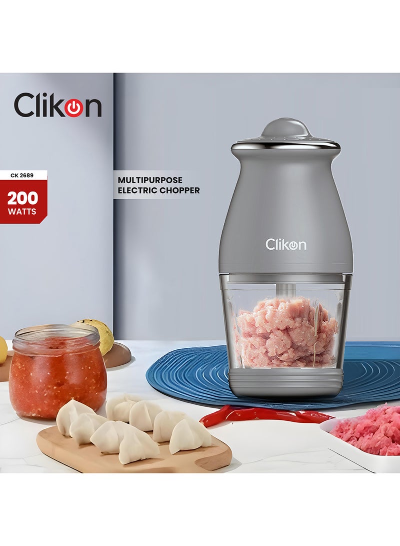 Electric Glass Chopper 200 W CK2689 Grey