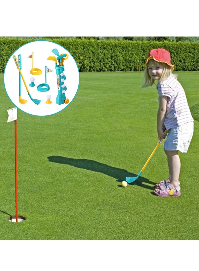 Kids Golf Club Set - Toddler Golf Ball Game Play Set Sports Toys Gift for Boys Girls 2 3 4 5 6 Year Old