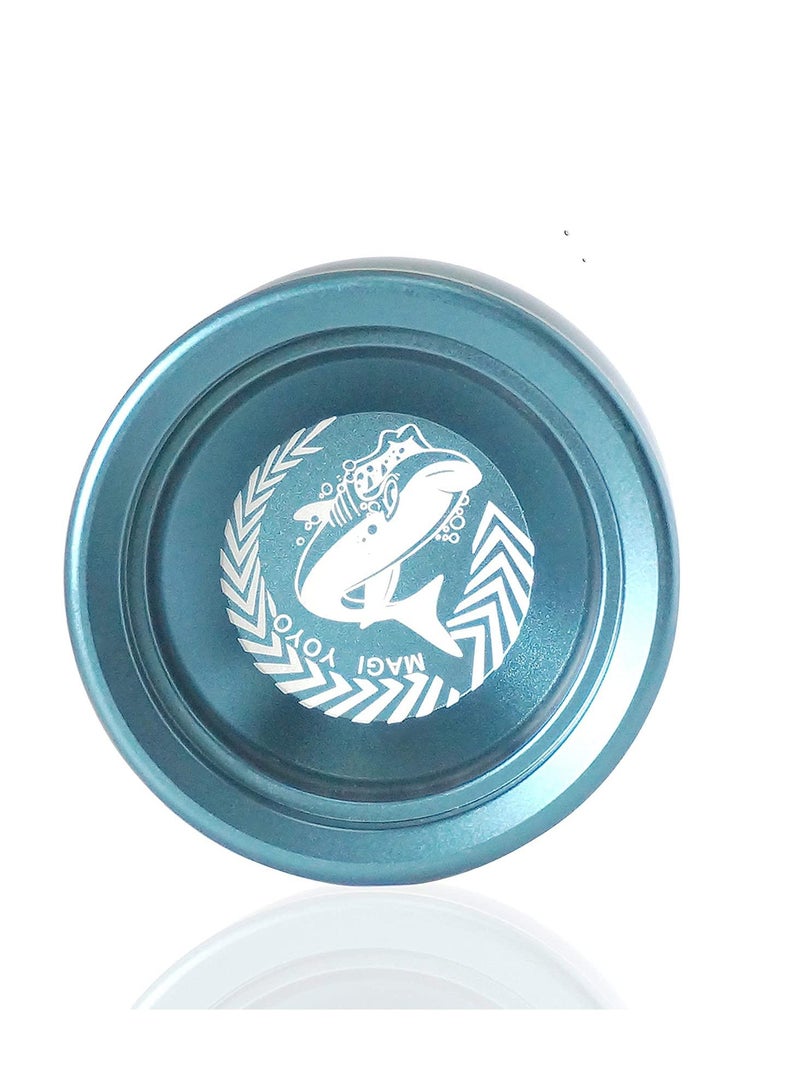 YOYO Pro Unresponsive Yoyos N12 Shark Honor Magic Yoyo Metal Yo-yos Professional Yo Yo, Dark Blue