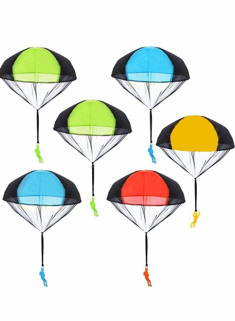 Parachute Action Figures Toy for Children's Flying Toys ( 6 Pack )