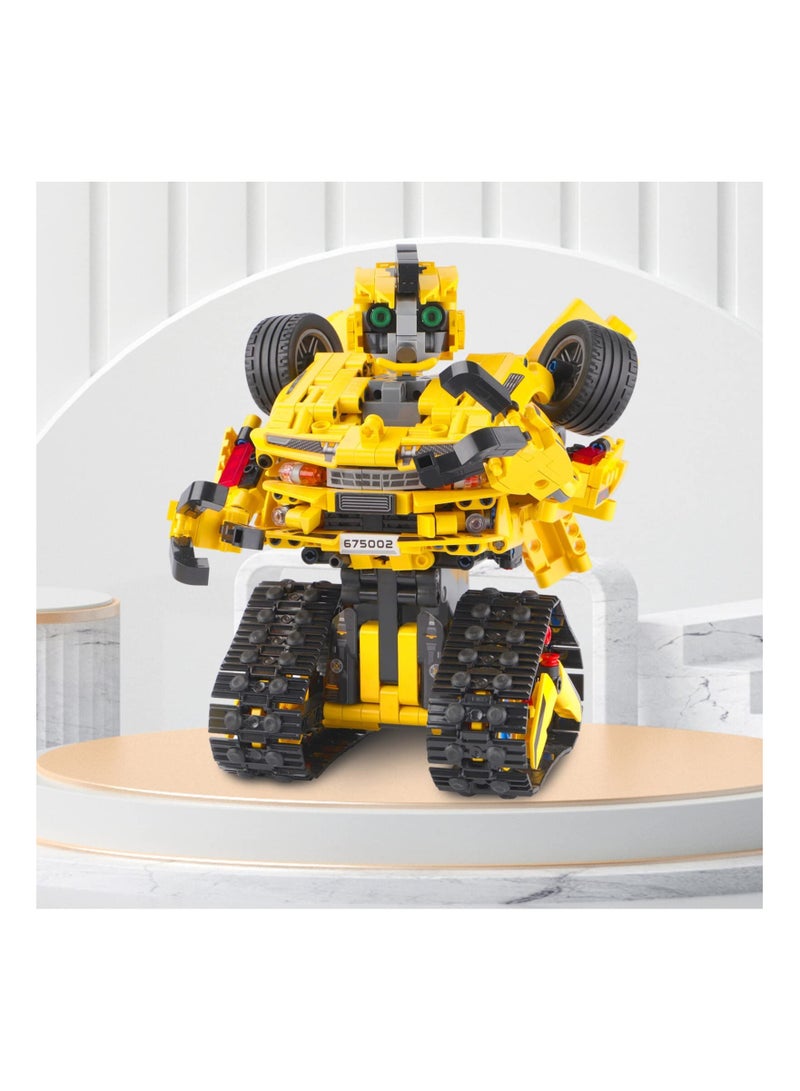 2in1 Remote Control Robot Kit with 901 Pieces APP Controlled STEM Toys for Kids Ages 8 and Up