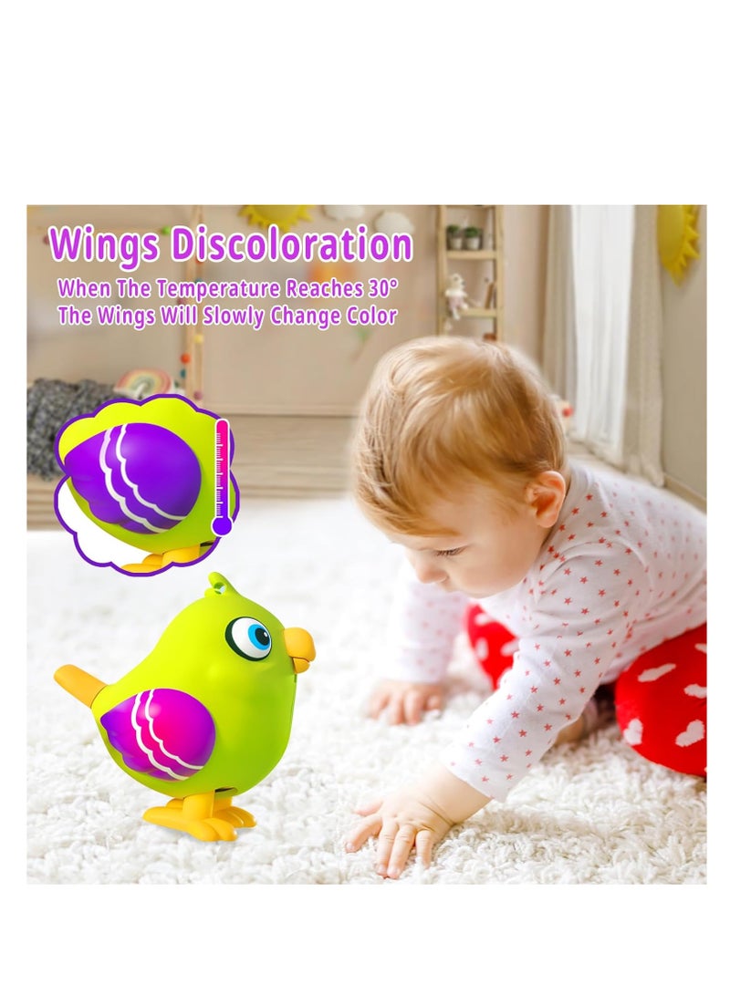 Interactive Musical Electronic Pets, Early Educational Learning Toys with 26 Songs & Recording, Interactive Pets Talking Bird for Kids, 1 2 3 4 Year Old Boy Girl Birthday Gift, Purple