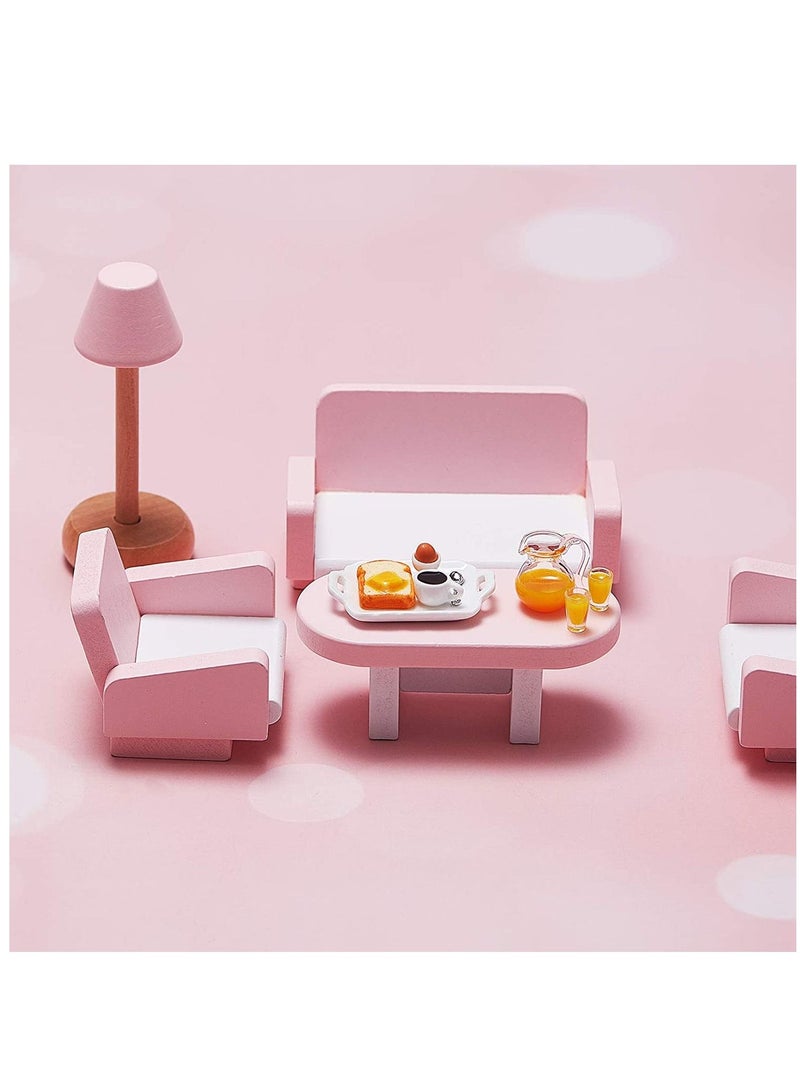 Dolls Accessories Dollhouse Decoration Accessories 1:12 1:6, Dollhouse Miniature Scene Model Miniature Scene Model Mini Scene Breakfast Set Pretend Toy