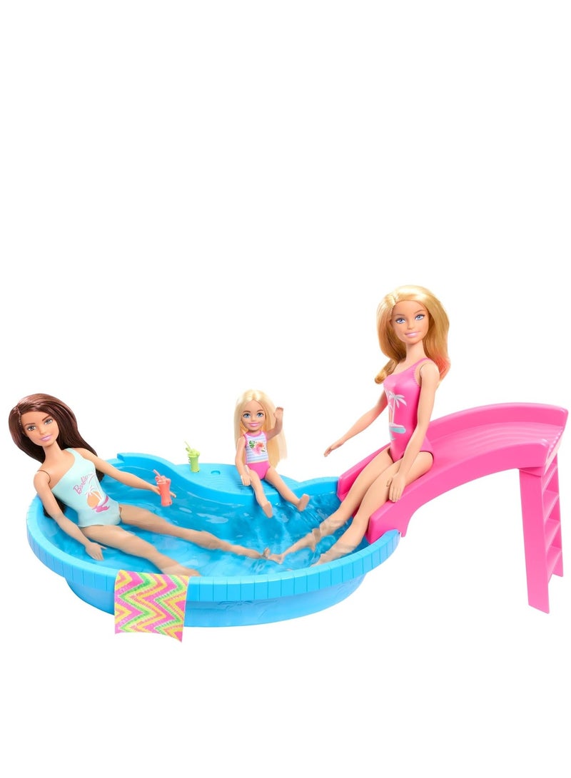 Barbie Pool with Doll Playset HRJ74