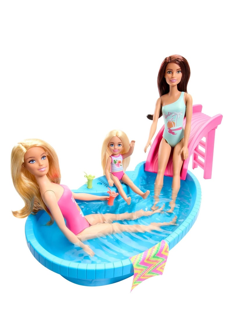 Barbie Pool with Doll Playset HRJ74