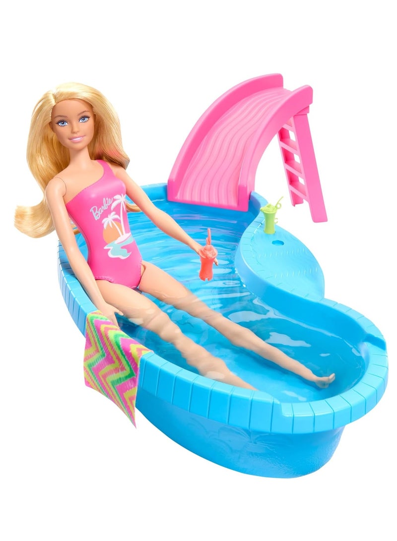 Barbie Pool with Doll Playset HRJ74