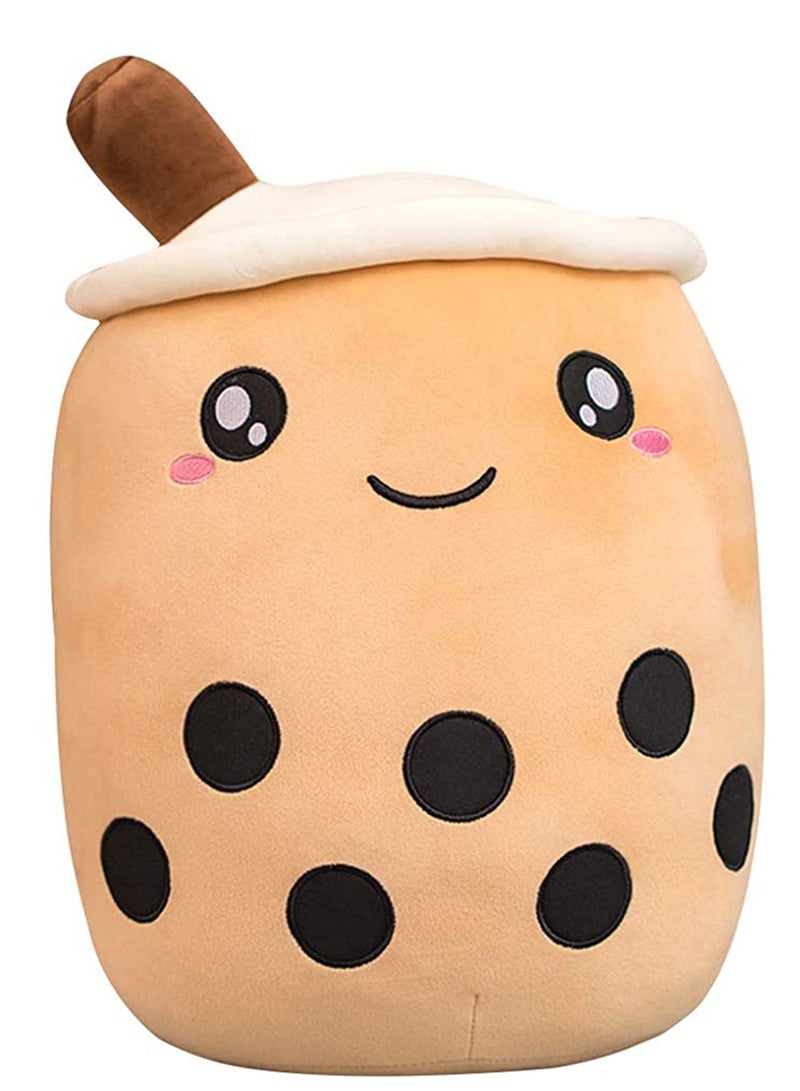 Pillow 13.7 inch Stuffed Boba Plushie Bubble Tea Plush Pillow Soft Milk Tea Shaped Plush Stuffed Pillow, Kawaii Plush Toy Gifts for Boys Girls