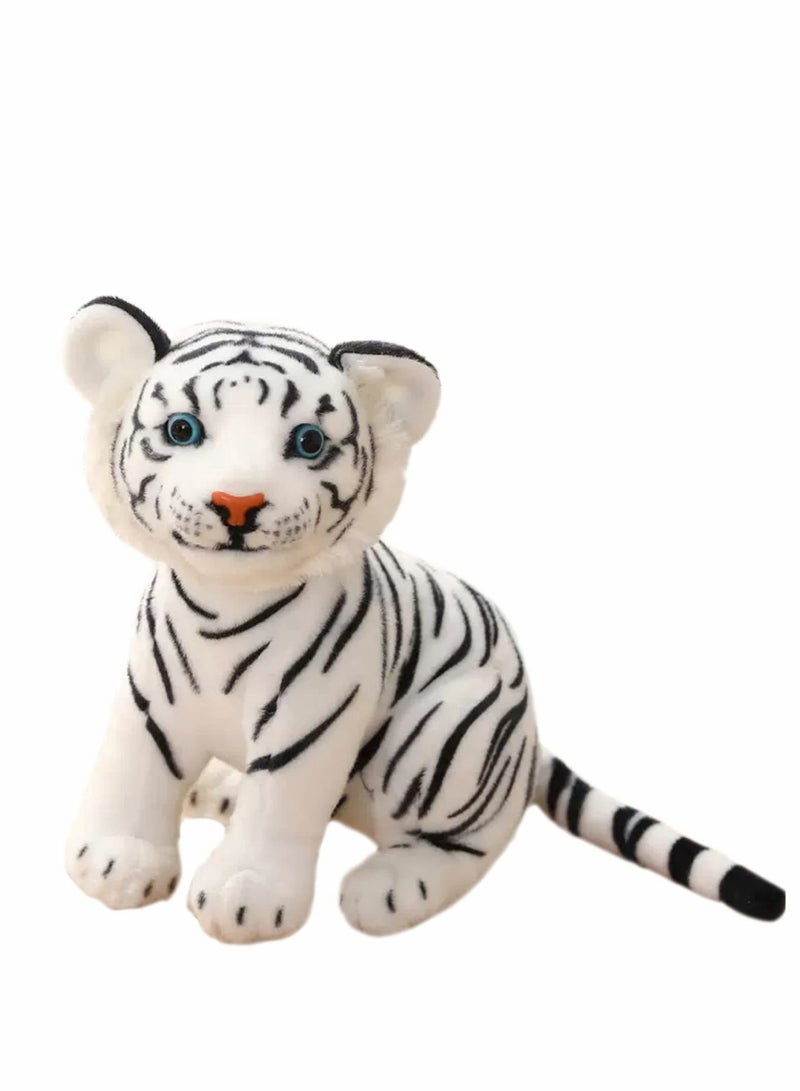 Tiger Stuffed Animals Tiger Plush Baby Tiger Stuffed Animals Wild Animal Plush Toy Cute Hug Pillow Lifelike Plushie Gift for Kids Boys Girls