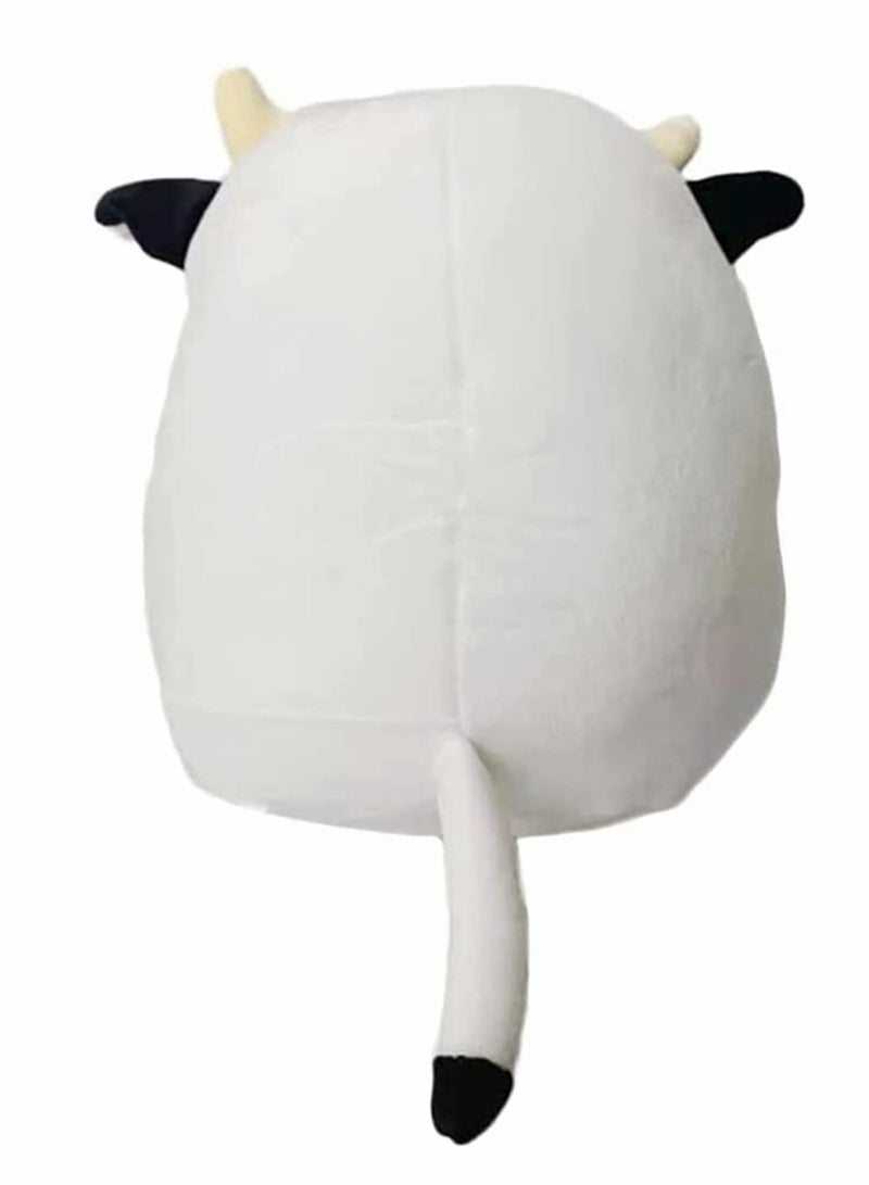 Pillow Black Cute Cow Plush Pillow, Cow Stuffed Animals, Pillows Cow Plushie Kawaii Cow Plush Stuffed Cow Pillow (20cm)