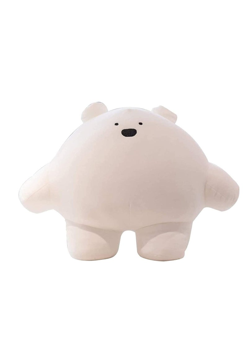 15.7 inch C ute Bear Plush Stuffed Animal Body Pillow Fat Cartoon Cylindrical Body Pillows for Kids, Super Soft Hugging Toy Gifts for Bedding, Kids Sleeping Nap Kawaii Pillow