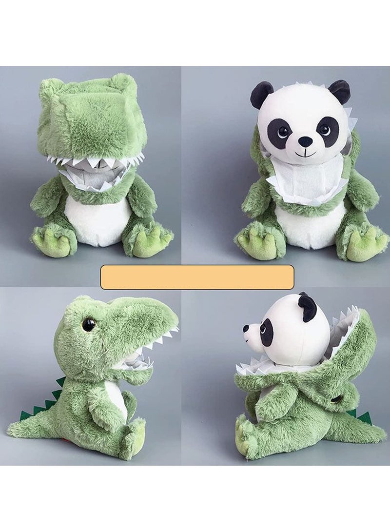 SYOSI Panda Stuffed Animals Plush, Dinosaur Plush Toy Lovely Panda and Dinosaur Plush Toy Soft Plush Stuffed Animal for Baby, Boy, Girls Birthday Gift