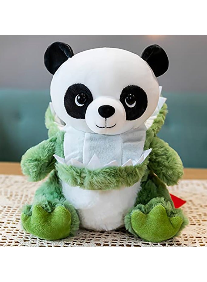 SYOSI Panda Stuffed Animals Plush, Dinosaur Plush Toy Lovely Panda and Dinosaur Plush Toy Soft Plush Stuffed Animal for Baby, Boy, Girls Birthday Gift