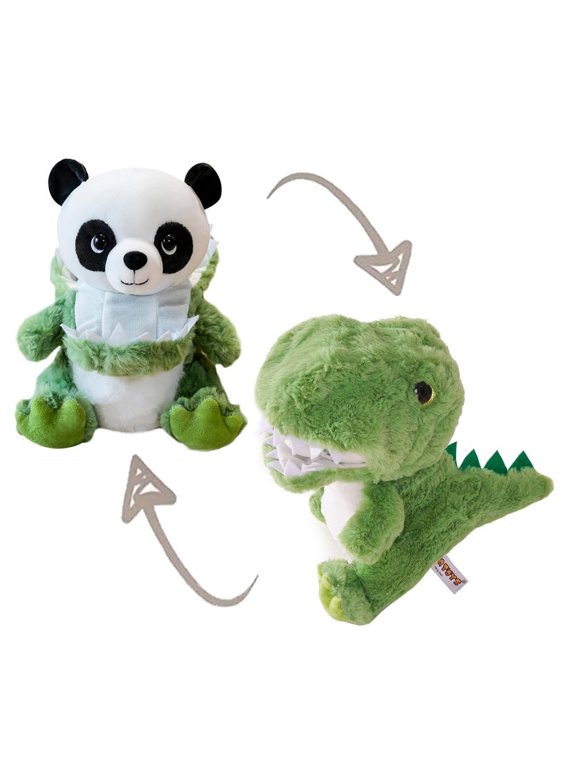 SYOSI Panda Stuffed Animals Plush, Dinosaur Plush Toy Lovely Panda and Dinosaur Plush Toy Soft Plush Stuffed Animal for Baby, Boy, Girls Birthday Gift