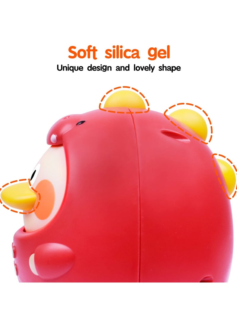 Roly Poly Baby Toys 6 to 12 Months,tummy Time Toys Musical Wobbler Toy,tumbler Early Education Toys,tinkling Sound Newborn Gift for 0 6 Months,12 18 Months Old Baby for Infant Boy Girl Gifts Red