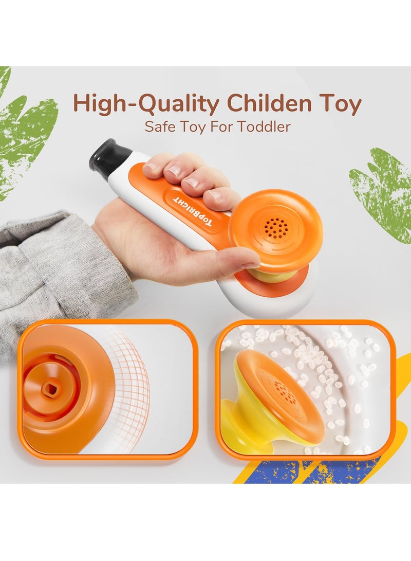 3-in-1 Montessori Toy for Toddler with Whistle, Ball Blowing, Floating Blow Pipe Balls – Sensory Baby Toy, Fine Motor Skills, Learning Educational Toy for Boys Girls Gifts