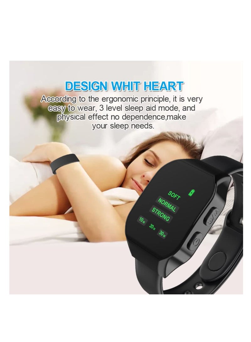 Portable Sleep Aid Wristband with Microcurrent Technology for Stress Relief and Improved Sleep Quality