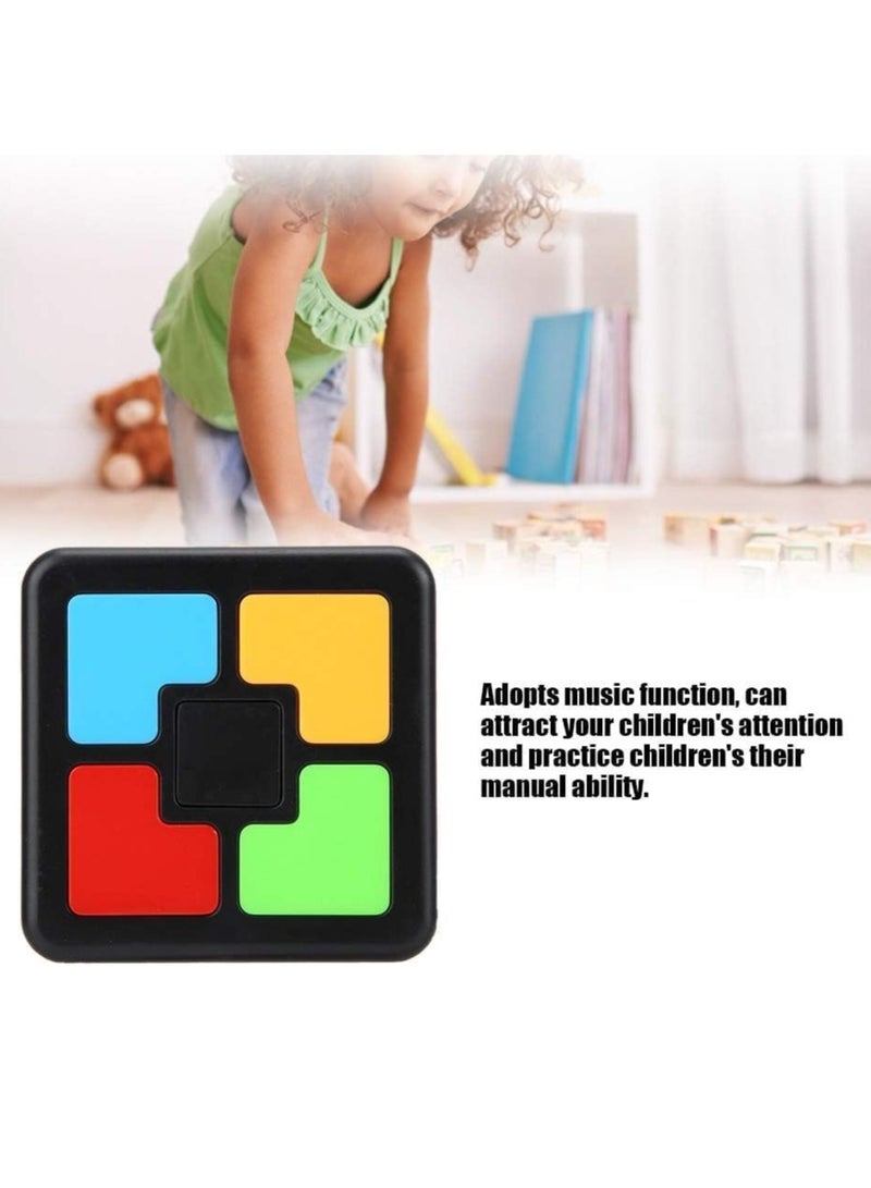 Memory Training Puzzle Toy, Game Kids Electronic Memory Game Plastic Interaction Intelligent Music Light Educational Brain Teaser Memory Game for Boys Girls Single Hand Kids Interaction Consoleearly