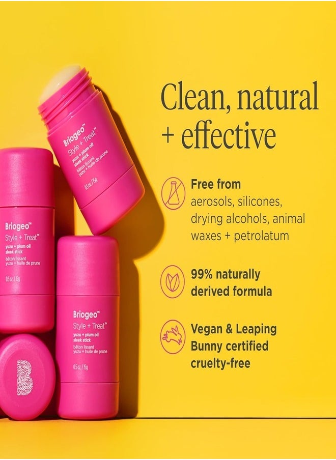 Briogeo Style + Treat™ Yuzu + Plum Oil Sleek Stick 15g Frizz Control & Glossy Finish for All Hair Types