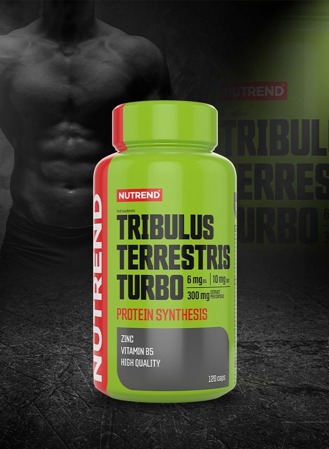 Tribulus Terrestris Turbo – 120 Capsules – Natural Testosterone Booster for Strength, Vitality, and Muscle Growth