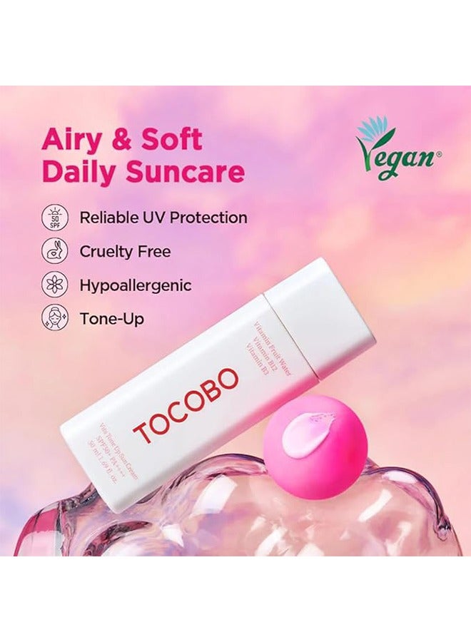 Vita Tone Up Sun Cream 50ml, SPF50+ PA++++, Reliable UV Protection, Cruelty Free, Hypoallergenic