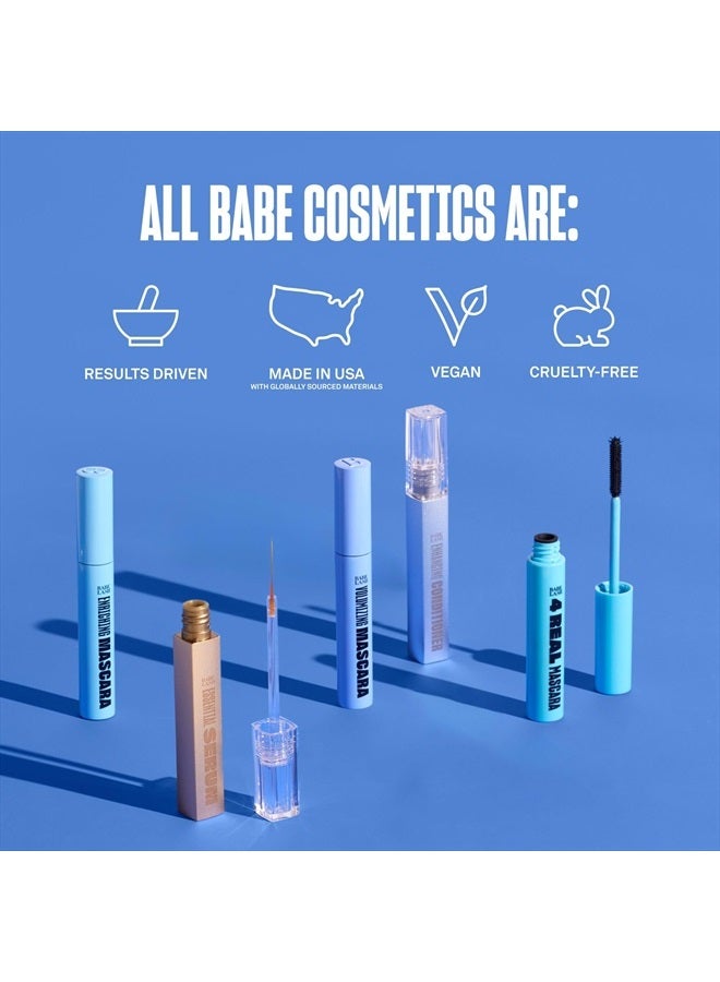 Babe Original Triple Threat Mini Set, Includes Babe Lash Essential Serum & Enhancing Conditioner + Babe Brow Amplifying Serum, 1 mL, 3 Pack