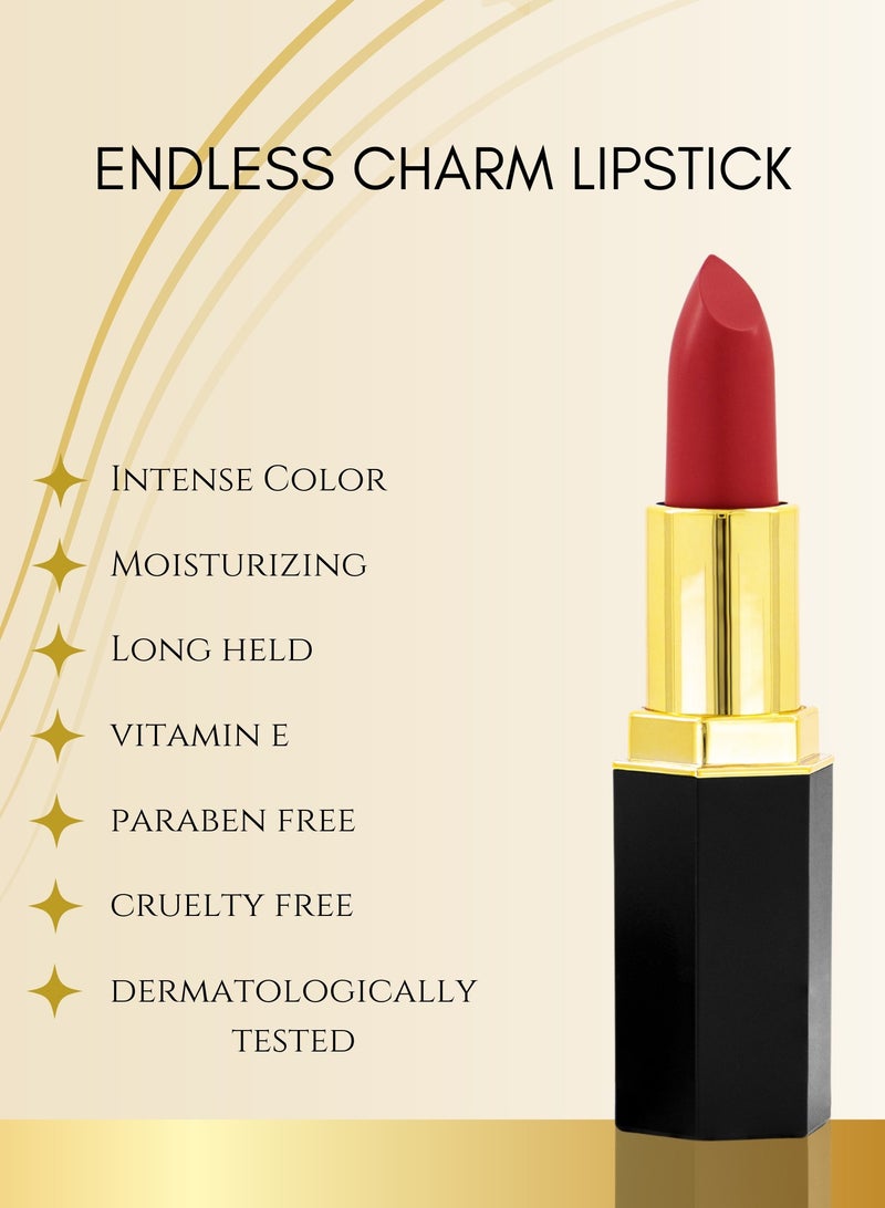 Glor Endless Charm Lipstick Raspberry Range – Bold Intense Color, Moisturizing Creamy Formula, Perfect Coverage for Luscious Lips All Day