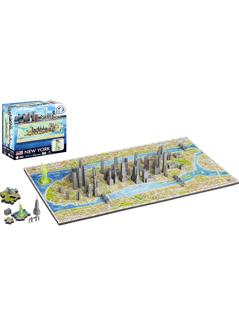 4D Cityscape Mini Puzzle-New York-193 Pieces