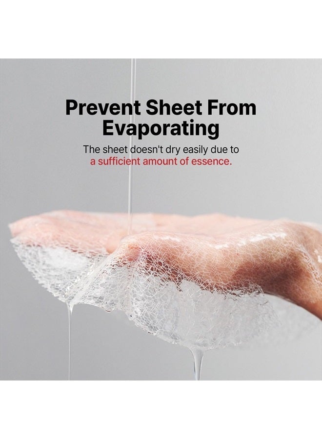 Wrinkle fit Mesh Sheet Masks + Boosting Roller (Mask 7EA + Roller 1EA), Collagen Mask,Quick Absorption with Roller, Anti-aging, Glass Skin, Korean Skincare