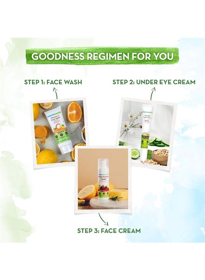 Mamaearth Bye Bye Dark Circles, Under Eye Cream for Dark Circles, with Cucumber & Peptides - 20ml