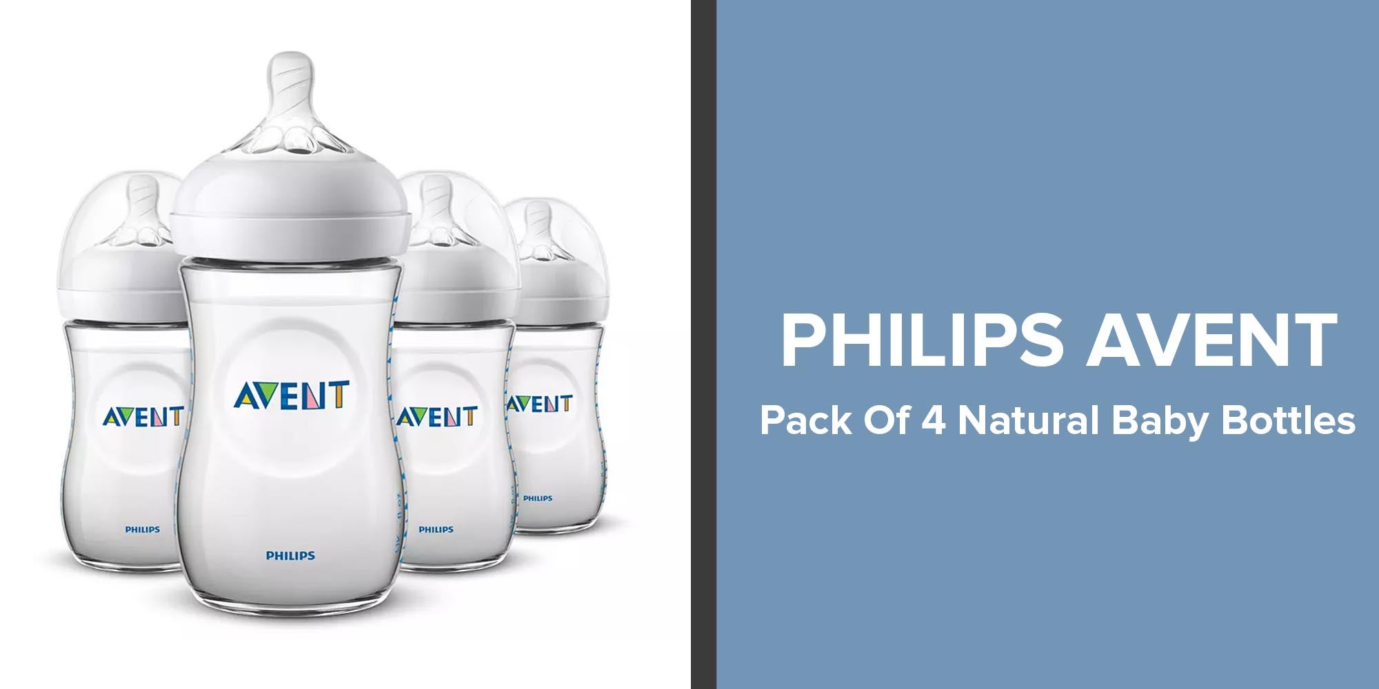 Pack Of 4 Avent Natural Baby Bottles - 9oz