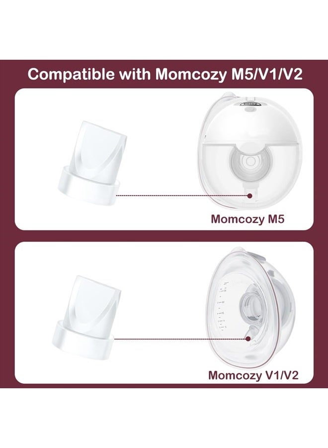 6PCS Duckbill Valves Compatible with Momcozy M5 Wearable Breast Pump, Replacement Pump Parts Accessories Compatible for V1 / V2 Hands Free Breast Pump Parts, Not Original Mom Cozy Accessories