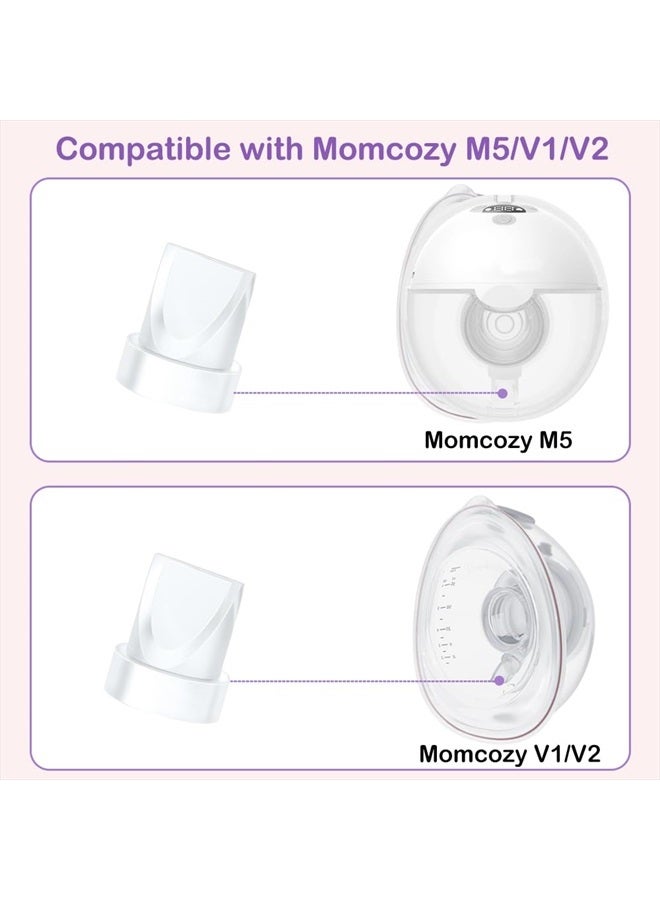 2Pcs Duckbill Valves Compatible with Momcozy M5 Wearable Breast Pump and for Momcozy V1 / V2 Hands Free Pumps, M5/V1/V2 Breast Pump Replacement Accessories