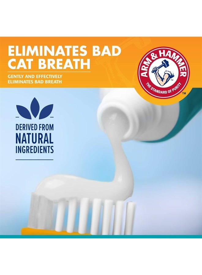 for Pets Dental Kit for Cats | Eliminates Bad Breath | 3 Piece Set Includes Cat Toothpaste, Cat Toothbrush & Cat Fingerbrush in Tasty Tuna Flavor,2.5 ounces