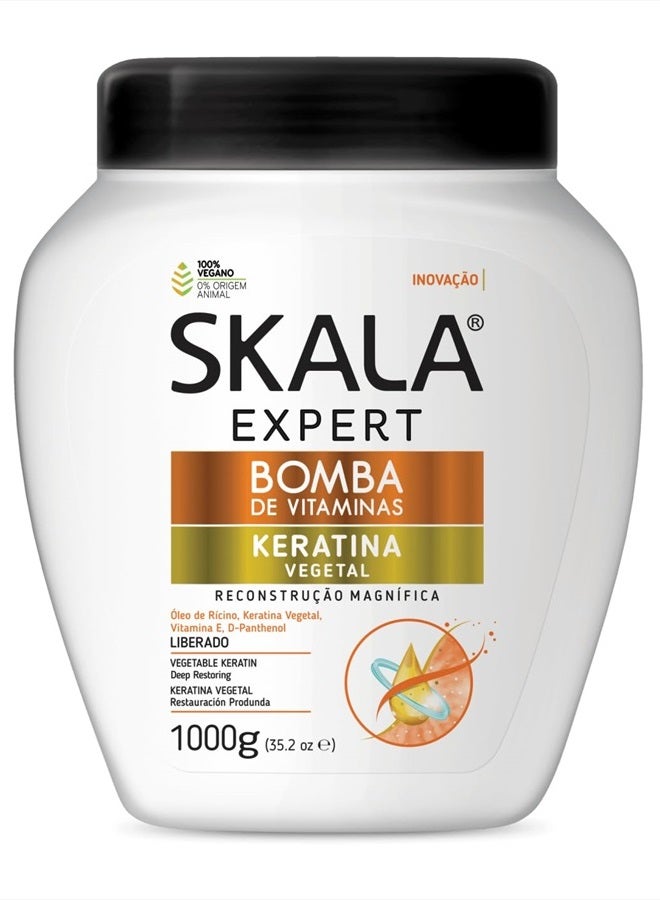 Brazilian Hair Vinagre Maca (Keratin) Plus Creme Treatment 1000g by Skala