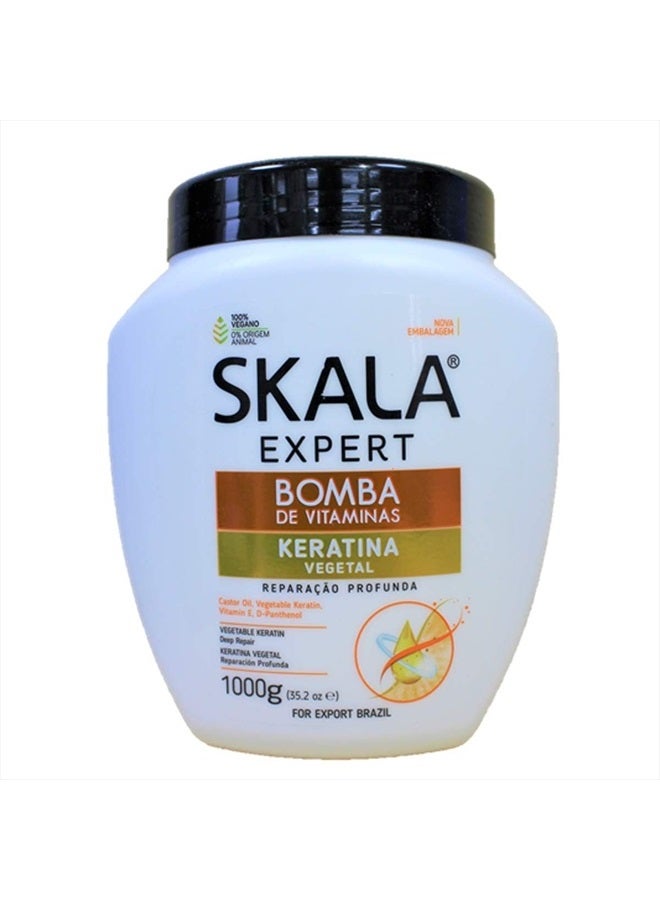 Brazilian Hair Vinagre Maca (Keratin) Plus Creme Treatment 1000g by Skala
