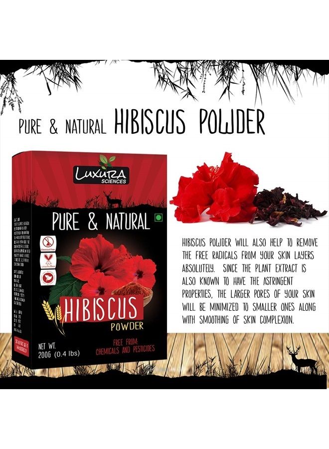 Hibiscus Powder For Hair Growth 200 Grams, Hibiscus Flower Powder Natural for winter special.