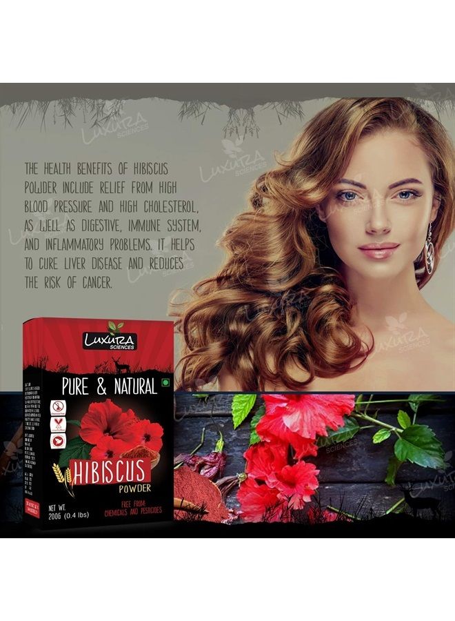 Hibiscus Powder For Hair Growth 200 Grams, Hibiscus Flower Powder Natural for winter special.