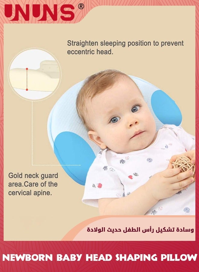 Infant Support Head Pillow,Baby Toddler Pillow,Newborn Baby Head Shaping Pillow,Soft Baby Sleep Pillow For Small Boys Girls,Baby Memory Foam Pillow,Newborn Nursery Cushion Pillow For 0-12 Months