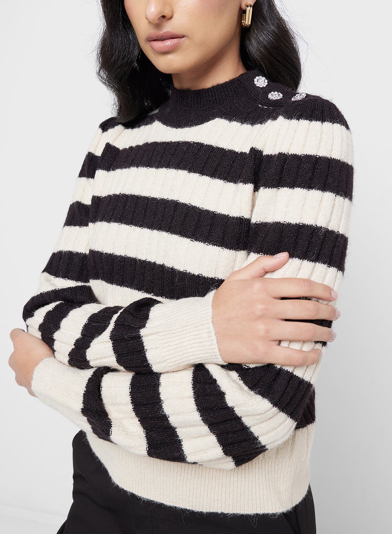 High Neck Knitted Sweater