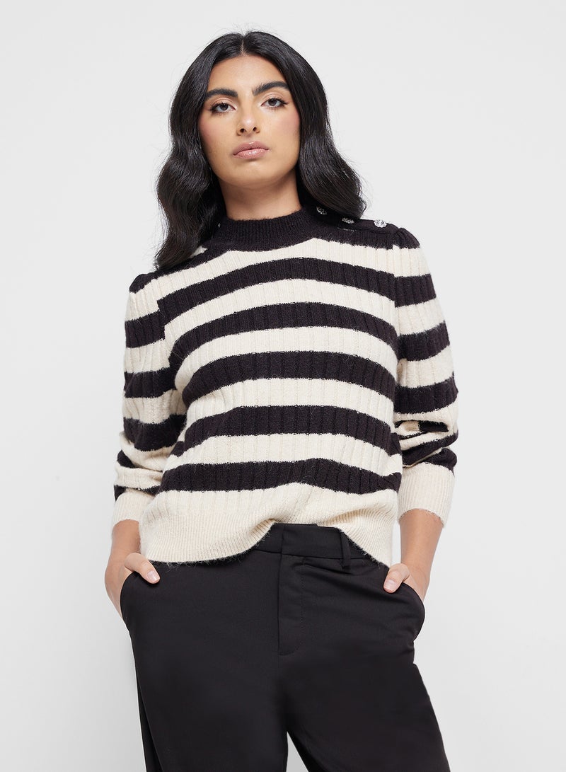 High Neck Knitted Sweater