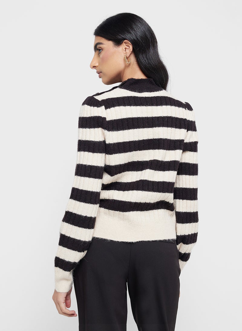 High Neck Knitted Sweater